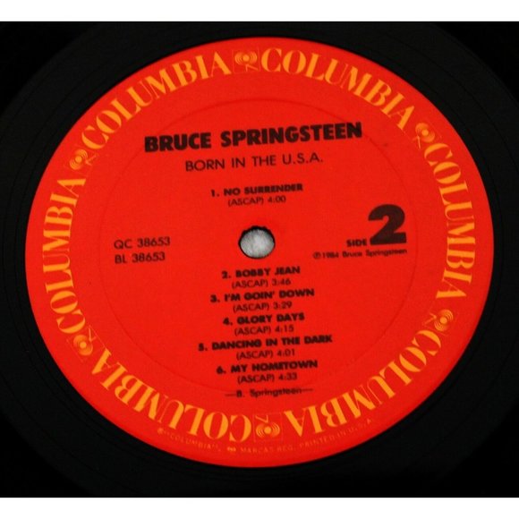 1984 Bruce Springsteen Born in the USA 12" Vinyl Album LP Columbia Record Rock - Picture 10 of 10